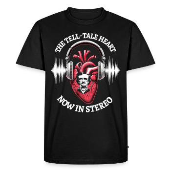 Fan d’Edgar Allan Poe, Littérature classique, - T-shirt Premium bio Homme - noir - Devant - Nico (187cm)