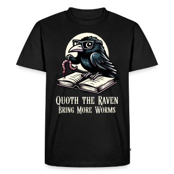 Fan d’Edgar Allan Poe, Littérature classique, - T-shirt Premium bio Homme - noir - Devant - Nico (187cm)