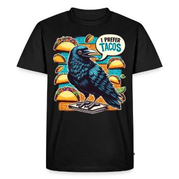 Fan d’Edgar Allan Poe, Littérature classique, - T-shirt Premium bio Homme - noir - Devant - Nico (187cm)