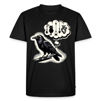 Edgar Allan Poe Fan, littérature classique, - T-shirt Premium bio Homme - noir - Devant - Nico (187cm)