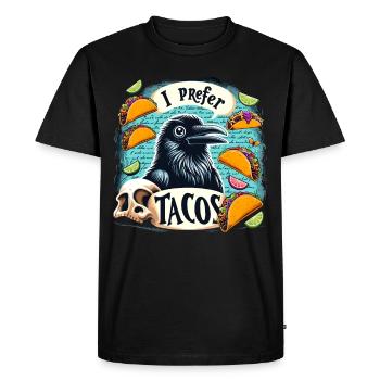 Edgar Allan Poe Fan, littérature classique, - T-shirt Premium bio Homme - noir - Devant - Nico (187cm)