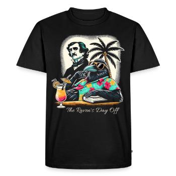 Fan d’Edgar Allan Poe, Littérature classique, - T-shirt Premium bio Homme - noir - Devant - Nico (187cm)