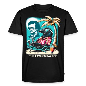 Fan d’Edgar Allan Poe, Littérature classique, - T-shirt Premium bio Homme - noir - Devant - Nico (187cm)