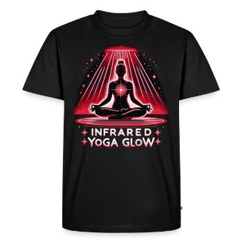 Red Light Therapy Low-level Laser Therapy for - Men's Premium Organic T-Shirt - black - Front - Nico (187cm)