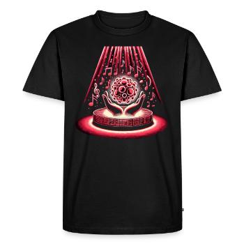 Red Light Therapy Low-level Laser Therapy for - Men's Premium Organic T-Shirt - black - Front - Nico (187cm)