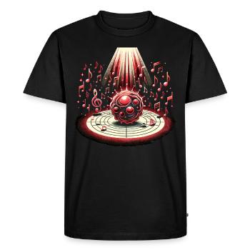 Red Light Therapy Low-level Laser Therapy for - Men's Premium Organic T-Shirt - black - Front - Nico (187cm)