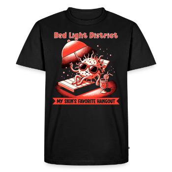 Thérapie par la lumière rouge Thérapie au laser de faible intensité pour le - T-shirt Premium bio Homme - noir - Devant - Nico (187cm)