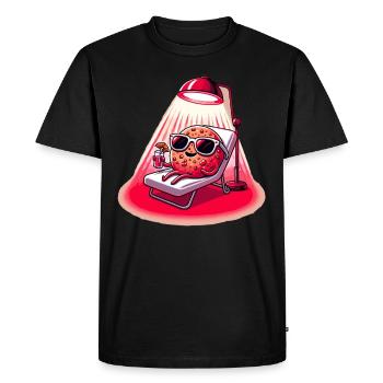 Thérapie par la lumière rouge Thérapie au laser de faible intensité pour le - T-shirt Premium bio Homme - noir - Devant - Nico (187cm)