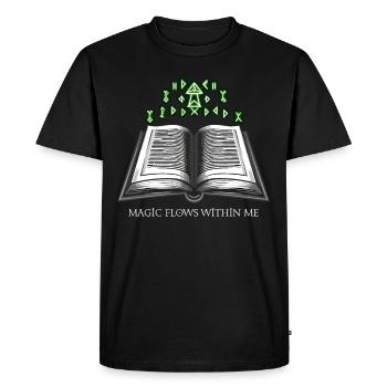 Cadeau pour les amoureux des livres avec - T-shirt Premium bio Homme - noir - Devant - Nico (187cm)
