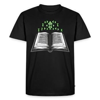 Cadeau pour les amoureux des livres avec - T-shirt Premium bio Homme - noir - Devant - Nico (187cm)