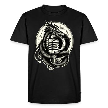 Cadeau pour les amoureux des livres avec - T-shirt Premium bio Homme - noir - Devant - Nico (187cm)
