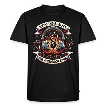 Cadeau pour les amoureux des livres avec - T-shirt Premium bio Homme - noir - Devant - Nico (187cm)