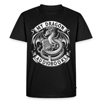 Cadeau pour les amoureux des livres avec - T-shirt Premium bio Homme - noir - Devant - Nico (187cm)