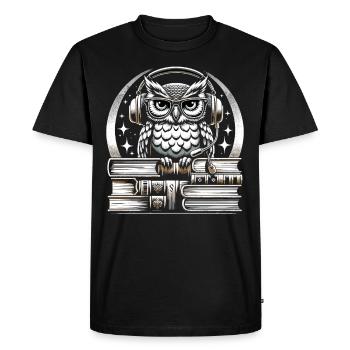 Cadeau pour les amoureux des livres avec - T-shirt Premium bio Homme - noir - Devant - Nico (187cm)