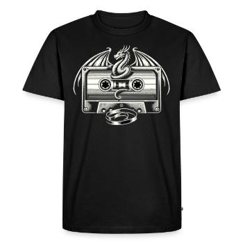 Cadeau pour les amoureux des livres avec - T-shirt Premium bio Homme - noir - Devant - Nico (187cm)