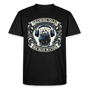 Cadeau pour les amoureux des livres avec - T-shirt Premium bio Homme - noir - Devant - Nico (187cm)