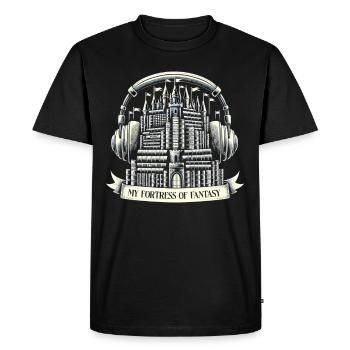 Cadeau pour les amoureux des livres avec - T-shirt Premium bio Homme - noir - Devant - Nico (187cm)