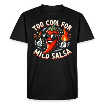 Chef amateur de cuisine épicée des piments - T-shirt Premium bio Homme - noir - Devant - Nico (187cm)