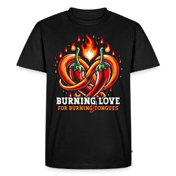 Spicy Food Lover By Chili Peppers Chef - Men's Premium Organic T-Shirt - black - Front - Nico (187cm)