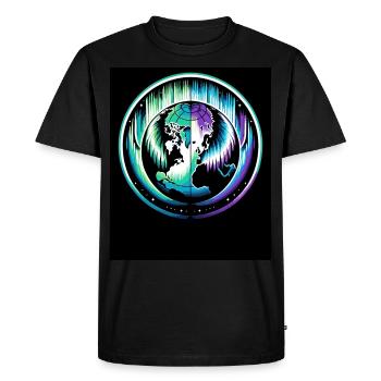 Aurora Aurora Tracker Alaska Wilderness - T-shirt Premium bio Homme - noir - Devant - Nico (187cm)
