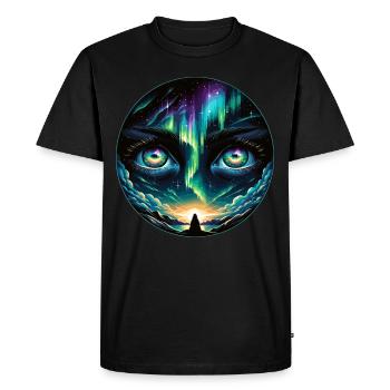 Aurora Aurora Tracker Alaska Wilderness - T-shirt Premium bio Homme - noir - Devant - Nico (187cm)