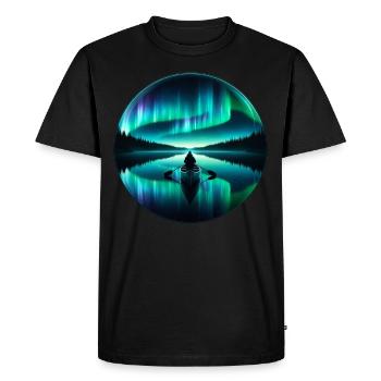 Aurora Aurora Tracker Alaska Wilderness - T-shirt Premium bio Homme - noir - Devant - Nico (187cm)