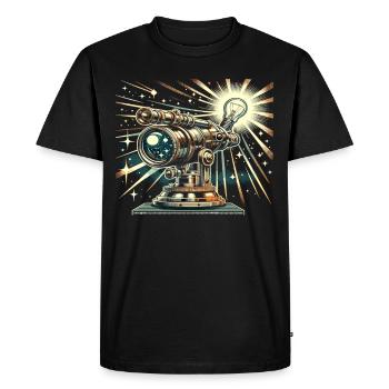 Astrophotographie Astronomie Caméra spatiale - T-shirt Premium bio Homme - noir - Devant - Nico (187cm)