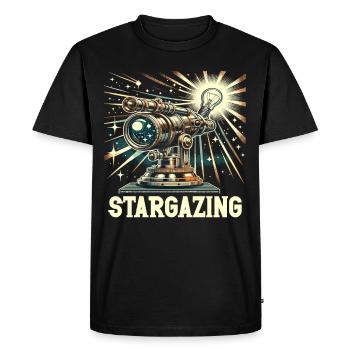 Astrophotographie Astronomie Caméra spatiale - T-shirt Premium bio Homme - noir - Devant - Nico (187cm)