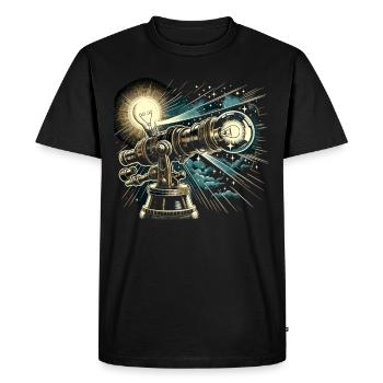 Astrophotographie Astronomie Caméra spatiale - T-shirt Premium bio Homme - noir - Devant - Nico (187cm)
