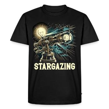 Astrophotographie Astronomie Caméra spatiale - T-shirt Premium bio Homme - noir - Devant - Nico (187cm)
