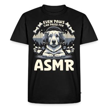Asmr Chuchotement Asmr Enthousiaste Pleine conscience - T-shirt Premium bio Homme - noir - Devant - Nico (187cm)