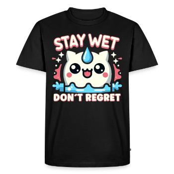 Hydration Drink Water Stay Hydrated Hydration - Men's Premium Organic T-Shirt - black - Front - Nico (187cm)