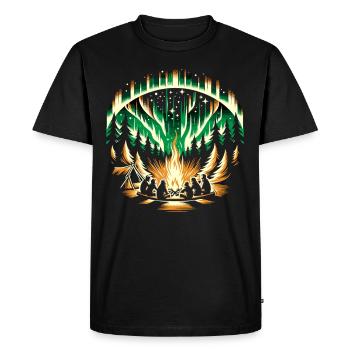 Aurora Aurora Tracker Alaska Wilderness - T-shirt Premium bio Homme - noir - Devant - Nico (187cm)