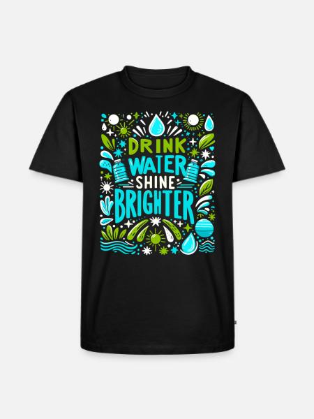 Hydration Drink Water Stay Hydrated - Men's Premium Organic T-Shirt - black