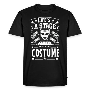 Chanteur de théâtre musical de Broadway - T-shirt Premium bio Homme - noir - Devant - Nico (187cm)