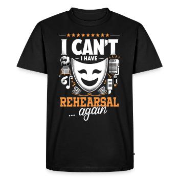 Chanteur de théâtre musical de Broadway - T-shirt Premium bio Homme - noir - Devant - Nico (187cm)