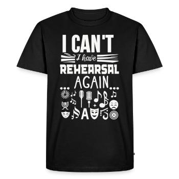 Chanteur de théâtre musical de Broadway - T-shirt Premium bio Homme - noir - Devant - Nico (187cm)