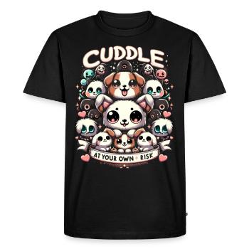 Chien d'horreur Halloween Spooky Dog Lover Chien gothique - T-shirt Premium bio Homme - noir - Devant - Nico (187cm)