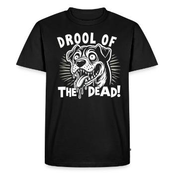 Chien d'horreur Halloween Spooky Dog Lover Chien gothique - T-shirt Premium bio Homme - noir - Devant - Nico (187cm)