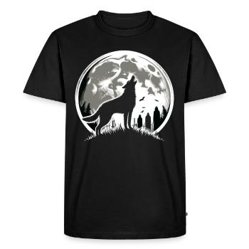 Chien d'horreur Halloween Spooky Dog Lover Chien gothique - T-shirt Premium bio Homme - noir - Devant - Nico (187cm)