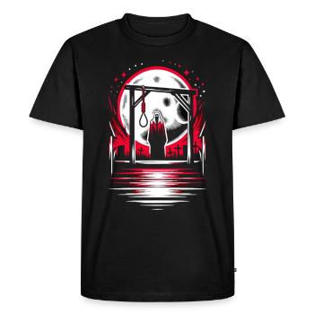 Cowboy Barn Bull Rider Rodeo Country Western - Men's Premium Organic T-Shirt - black - Front - Nico (187cm)