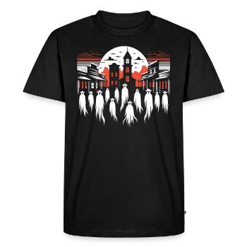Cowboy Barn Bull Rider Rodeo Country Western - Men's Premium Organic T-Shirt - black - Front - Nico (187cm)