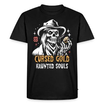 Cowboy Barn Bull Rider Rodeo Country Western - Men's Premium Organic T-Shirt - black - Front - Nico (187cm)