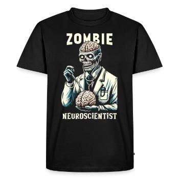 Horreur psychologique suspense psychiatrique - T-shirt Premium bio Homme - noir - Devant - Nico (187cm)