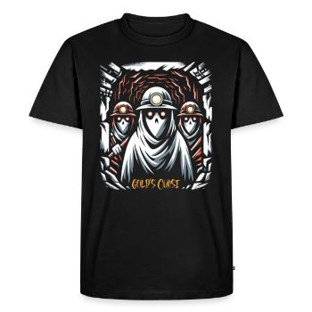 Cowboy Barn Bull Rider Rodeo Country Western - Men's Premium Organic T-Shirt - black - Front - Nico (187cm)