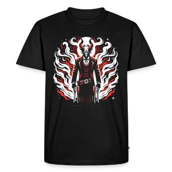 Cowboy Barn Bull Rider Rodeo Country Western - Men's Premium Organic T-Shirt - black - Front - Nico (187cm)