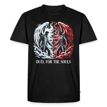 Cowboy Barn Bull Rider Rodeo Country Western - Men's Premium Organic T-Shirt - black - Front - Nico (187cm)