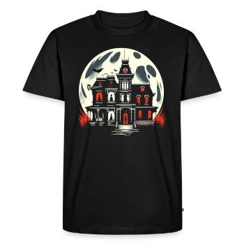 Horror Movie Marathon Survivor Scary Movies True - Men's Premium Organic T-Shirt - black - Front - Nico (187cm)