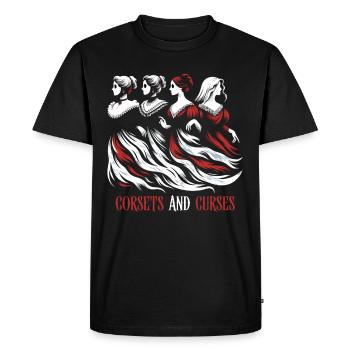 Horror Movie Marathon Survivor Scary Movies True - Men's Premium Organic T-Shirt - black - Front - Nico (187cm)