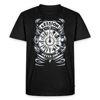 Horreur psychologique suspense psychiatrique - T-shirt Premium bio Homme - noir - Devant - Nico (187cm)